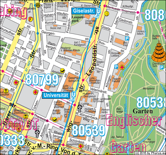 Leopoldstraße München - Maxvorstadt
