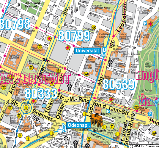 Amalienstraße München - Maxvorstadt