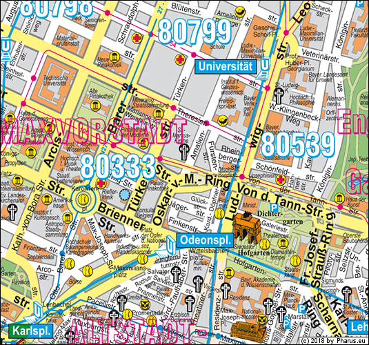 Amalienstraße München - Maxvorstadt