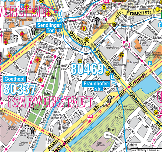 Hans-Sachs-Straße München - Ludwigsvorstadt-Isarvorstadt