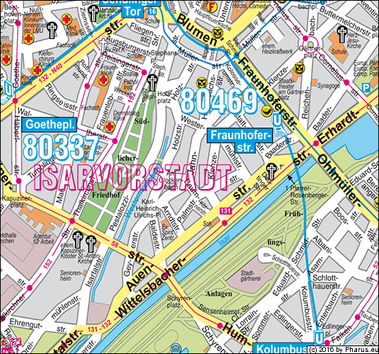 Jahnstraße München - Ludwigsvorstadt-Isarvorstadt