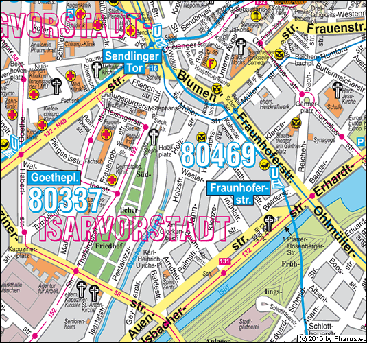 Westermühlstraße München - Ludwigsvorstadt-Isarvorstadt