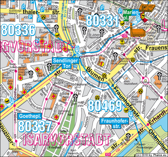Pestalozzistraße München - Altstadt-Lehel