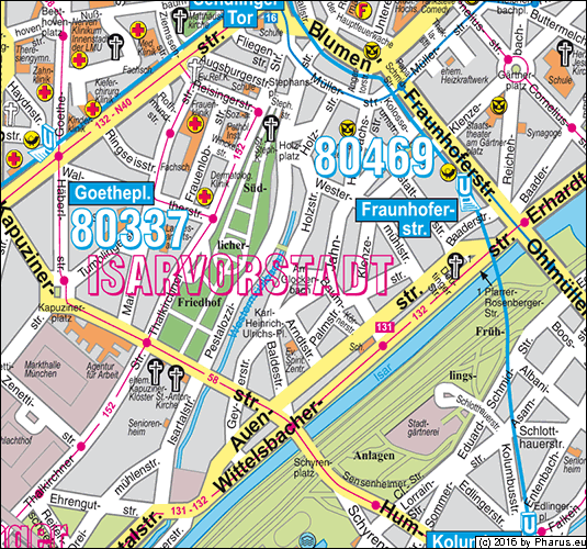Am Glockenbach München - Ludwigsvorstadt-Isarvorstadt