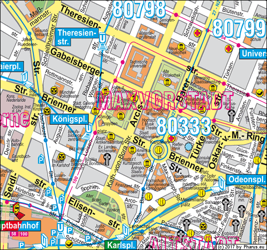 Arcisstraße München - Maxvorstadt