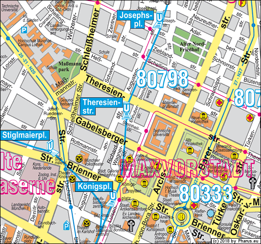 Enhuberstraße München - Maxvorstadt