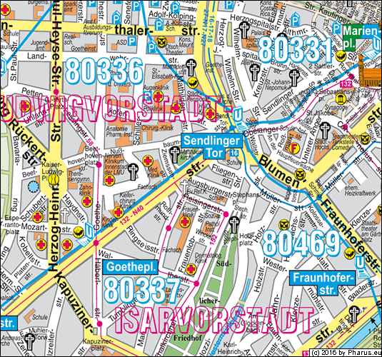 Augsburgerstraße München - Ludwigsvorstadt-Isarvorstadt