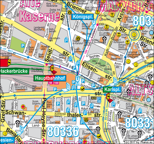 Bahnhofplatz München - Maxvorstadt