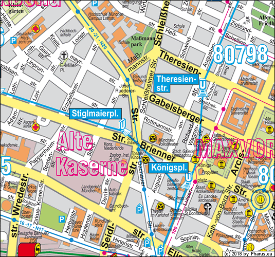 Schleißheimer Straße München - Maxvorstadt