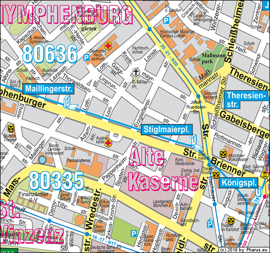 Erzgießereistraße München - Maxvorstadt