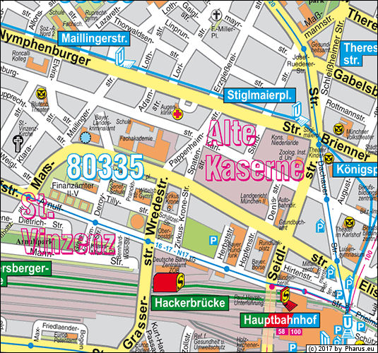 Spatenstraße München - Maxvorstadt