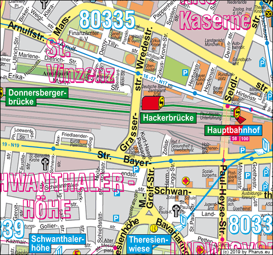 Hackerbrücke München - Ludwigsvorstadt-Isarvorstadt