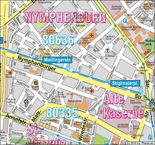Lothstraße München - Neuhausen-Nymphenburg