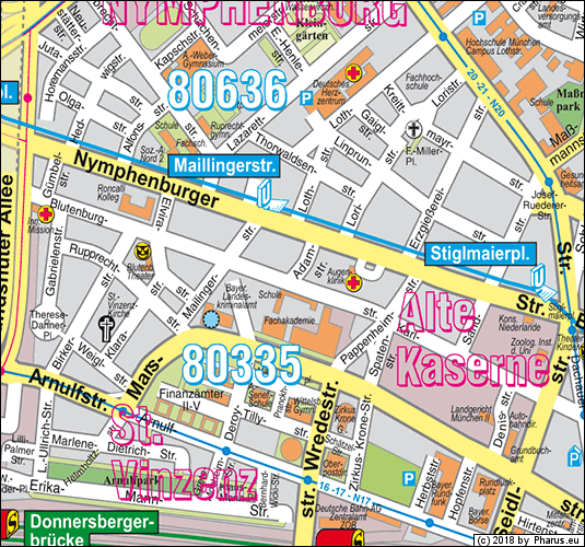 Adamstraße München - Maxvorstadt