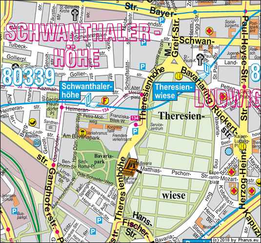 Franziska-Bilek-Weg München - Schwanthalerhöhe