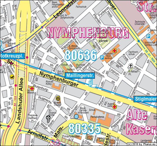 Lazarettstraße München - Neuhausen-Nymphenburg