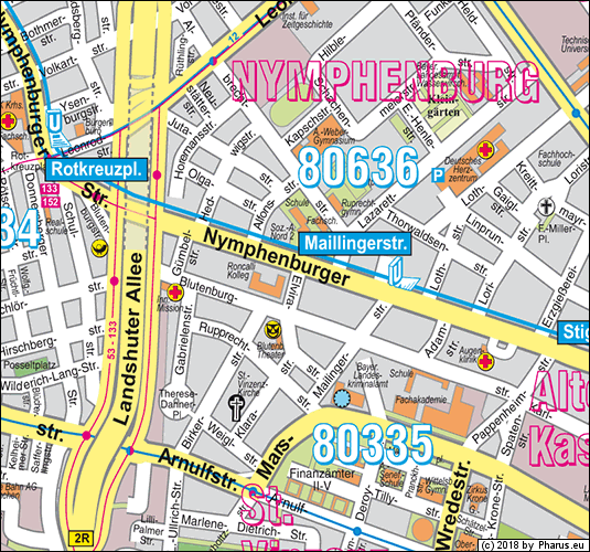 Elvirastraße München - Neuhausen-Nymphenburg
