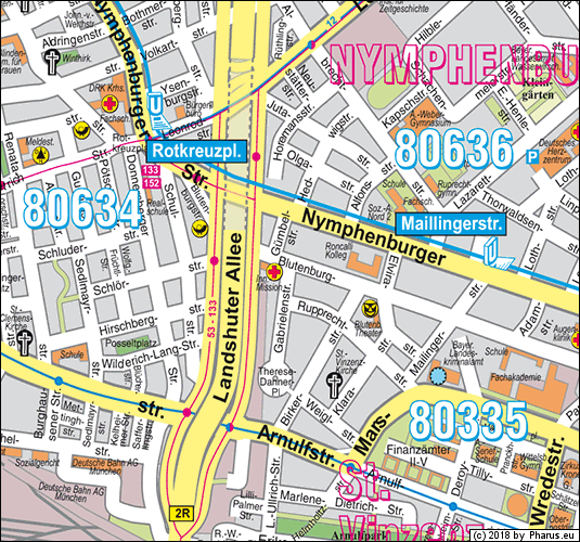 Gabrielenstraße München - Neuhausen-Nymphenburg